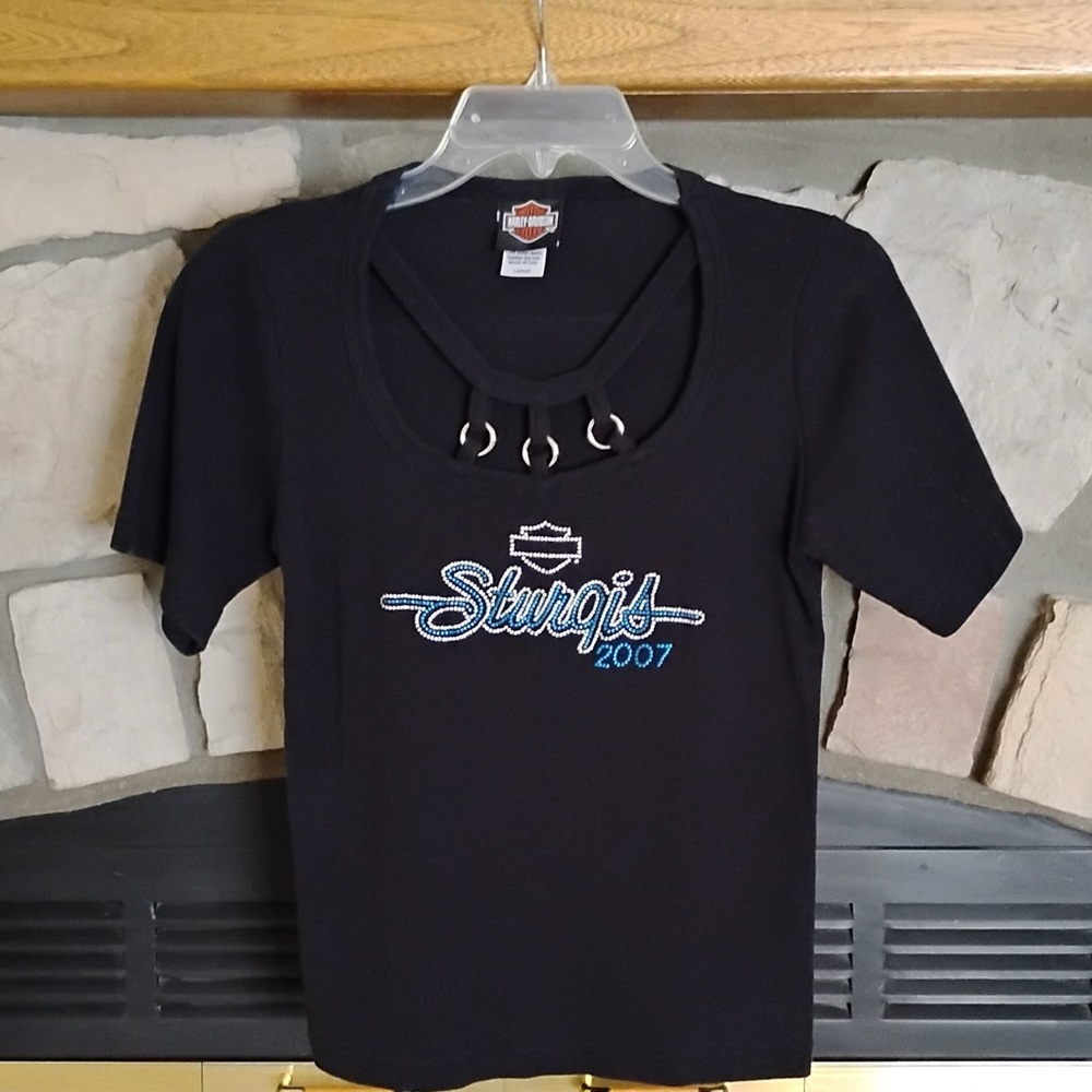 LADIES LARGE HARLEY-DAVIDSON STURGIS 20th ANNIVERSARY TOP